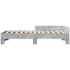 Estructura de cama madera de ingeniería gris hormigón