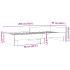 Estructura de cama madera de ingeniería gris hormigón