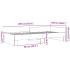 Estructura de cama madera de ingeniería gris Sonoma 100x200