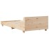 Estructura de cama sin colchón madera maciza de pino 90x200