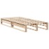Estructura de cama sin colchón madera maciza de pino 90x200