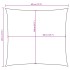 Toldo de vela cuadrado tela Oxford color crema 4x4