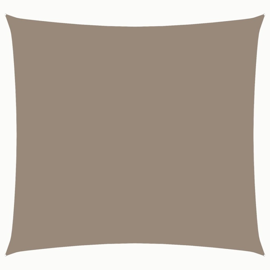 Toldo de vela cuadrado tela Oxford gris taupe 3,6x3,6