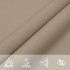 Toldo de vela cuadrado tela Oxford gris taupe 3,6x3,6