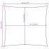 Toldo de vela cuadrado tela Oxford amarillo 4,5x4,5