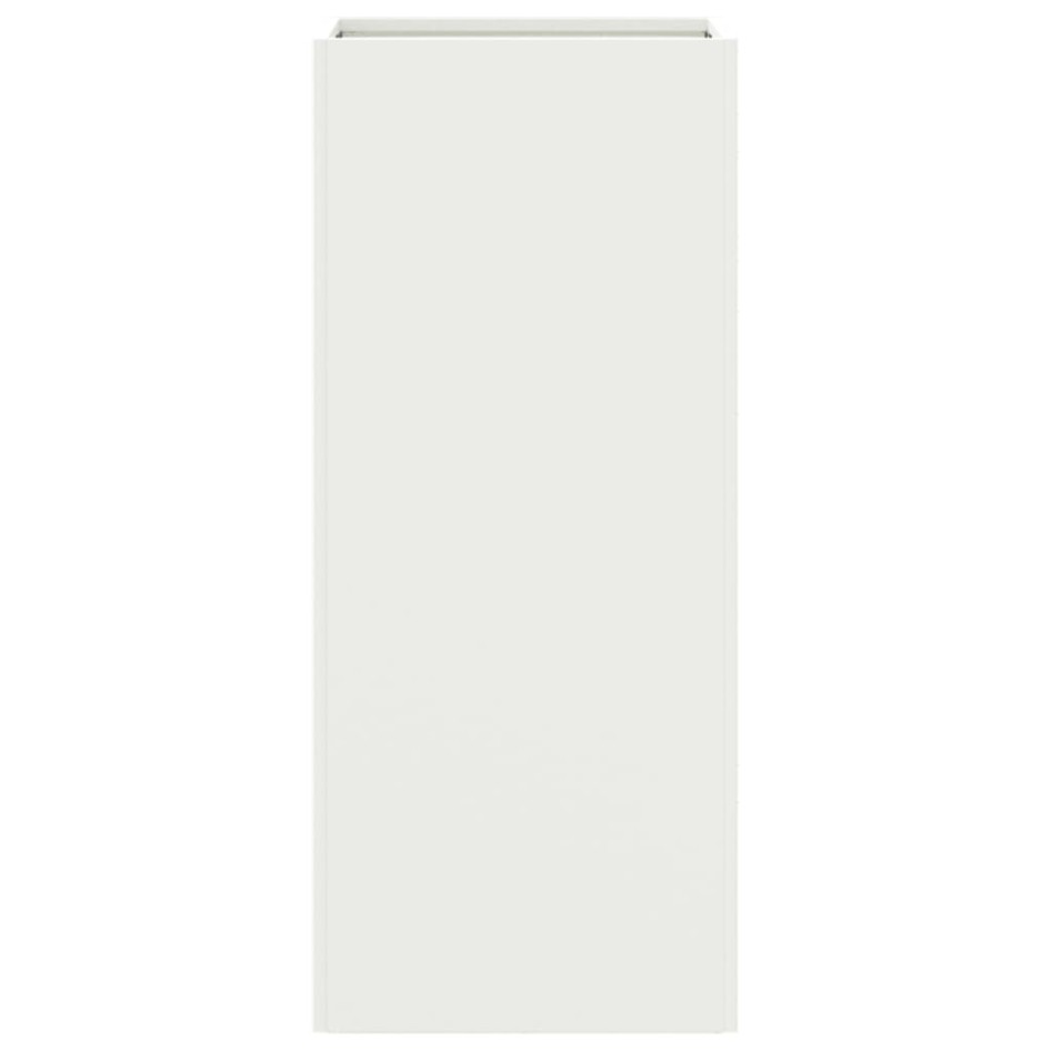 Jardinera acero blanco 32x29x75