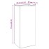 Jardinera acero blanco 32x29x75