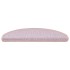 Alfombrilla autoadhesiva escalera sisal 15 uds rosa 65x21x4