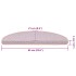 Alfombrilla autoadhesiva escalera sisal 15 uds rosa 65x21x4