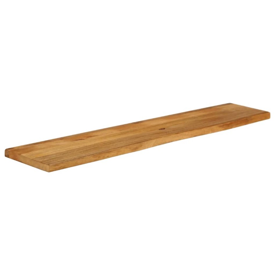 Tablero de mesa borde natural madera maciza mango 140x20x2,5