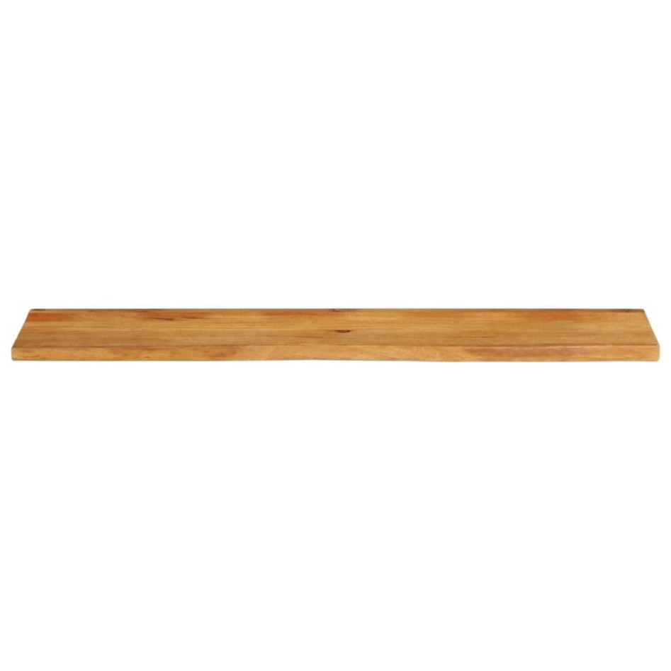 Tablero de mesa borde natural madera maciza mango 140x20x2,5