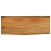 Tablero de mesa borde natural madera maciza mango 80x40x2,5 cm