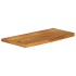 Tablero de mesa borde natural madera maciza mango 80x40x2,5