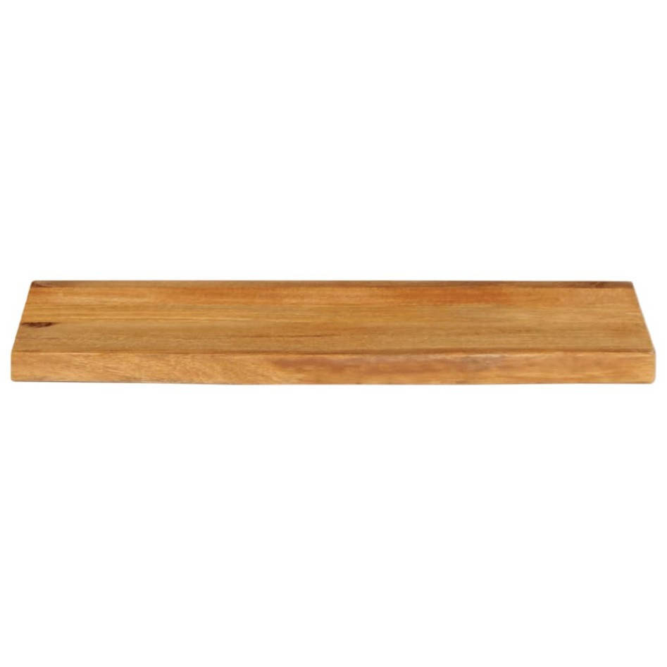 Tablero de mesa borde natural madera maciza mango 80x40x2,5