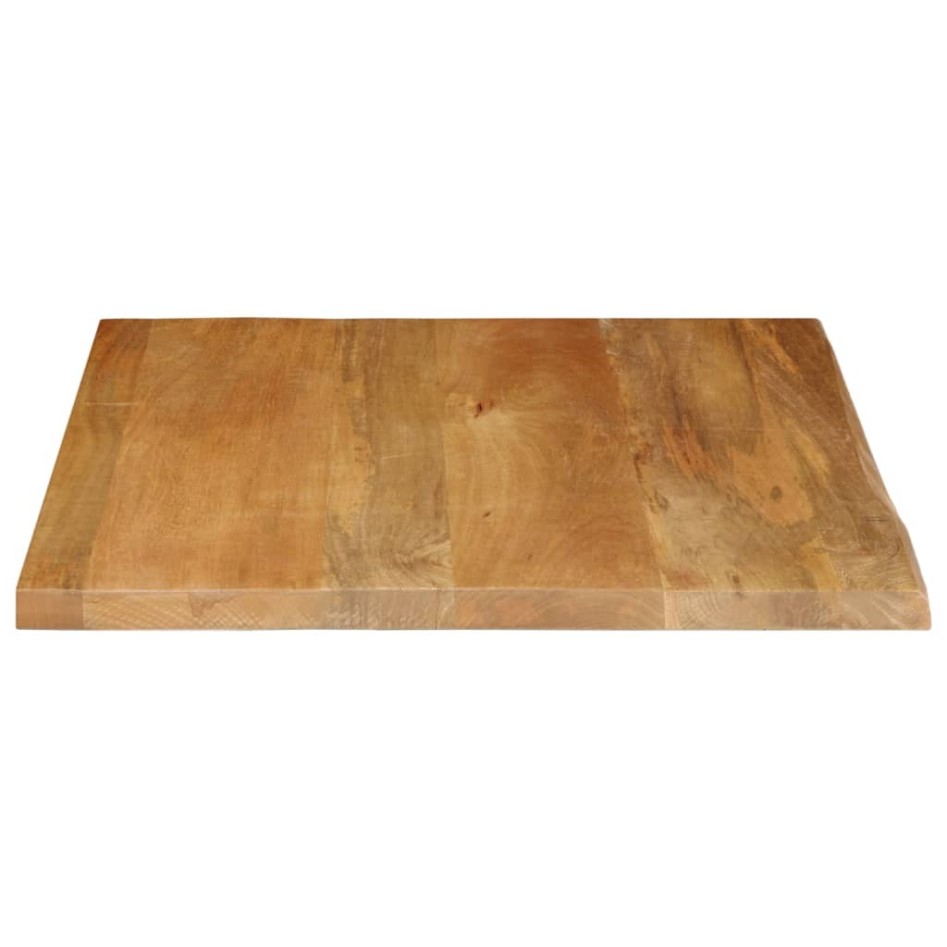 Tablero de mesa borde natural madera maciza mango 60x60x2,5