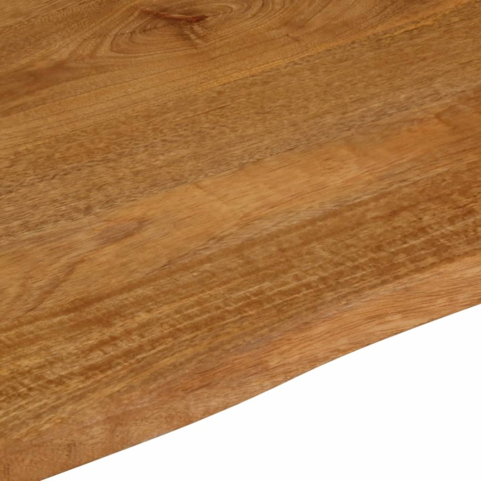 Tablero de mesa borde natural madera maciza mango 60x60x2,5