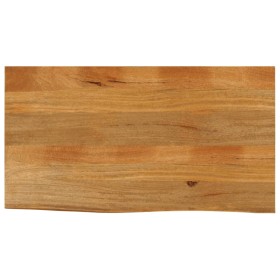 Tablero de mesa borde natural madera maciza mango 100x60x2,5