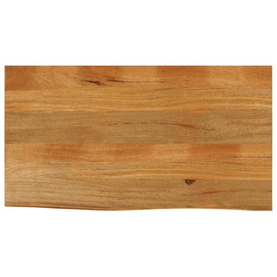 Tablero de mesa borde natural madera maciza mango 100x60x2,5