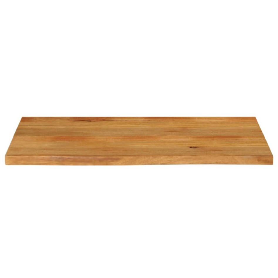Tablero de mesa borde natural madera maciza mango 100x60x2,5