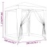 Carpa para fiestas con 4 paredes de malla HDPE azul 2x2