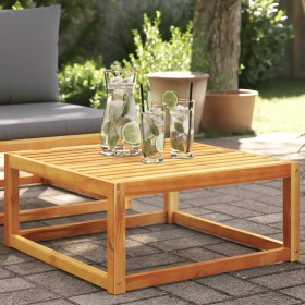 Mesa de jardín madera maciza de acacia 65x65x29