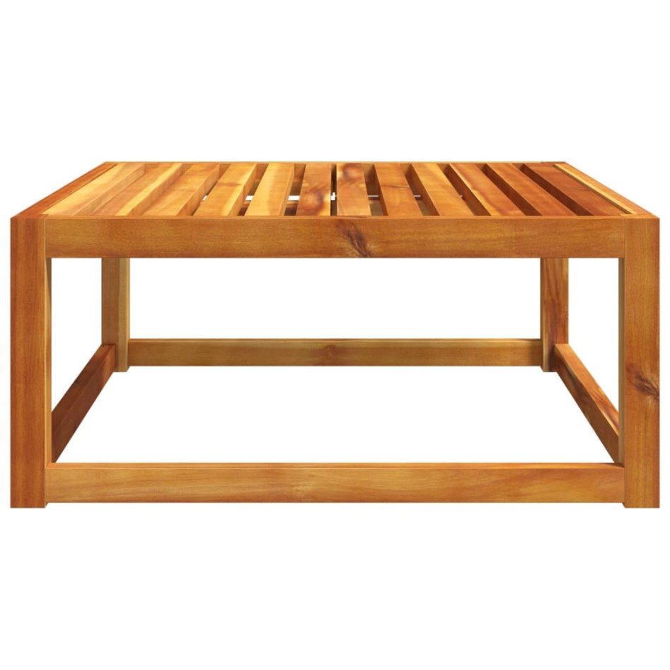 Mesa de jardín madera maciza de acacia 65x65x29