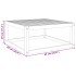 Mesa de jardín madera maciza de acacia 65x65x29
