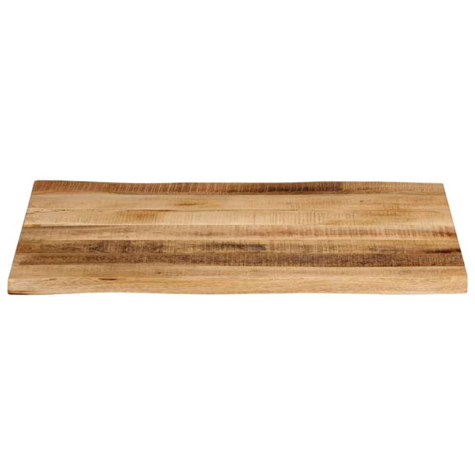 Tablero de mesa borde natural madera maciza mango 80x60x2,5