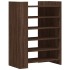 Mueble zapatero madera ingeniería marrón roble 74,5x37,5x100