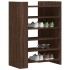Mueble zapatero madera ingeniería marrón roble 74,5x37,5x100