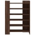 Mueble zapatero madera ingeniería marrón roble 74,5x37,5x100