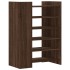 Mueble zapatero madera ingeniería marrón roble 74,5x37,5x100