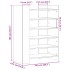 Mueble zapatero madera ingeniería roble ahumado