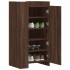 Mueble zapatero madera de ingenería marrón roble 52x37,5x100
