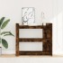 Mesa consola de madera de ingeniería roble ahumado 100x35x90