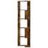 Estantería esquina 5 niveles madera roble ahumado 50x50x179