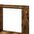 Estantería esquina 5 niveles madera roble ahumado 50x50x179