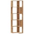 Estantería esquina 5 niveles madera roble artisan 50x50x179
