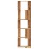 Estantería esquina 5 niveles madera roble artisan 50x50x179