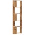 Estantería esquina 5 niveles madera roble artisan 50x50x179