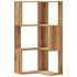 Estantería esquina 3 niveles madera roble artisan 50x50x102