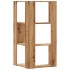 Estantería esquina 3 niveles madera roble artisan 50x50x102