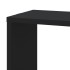 Estantería pared esquina madera ingeniería negro 45x45x147