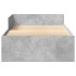 Estructura de cama madera de ingeniería gris hormigón 90x190