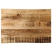 Tablero de mesa borde natural madera maciza mango 60x40x2,5 cm
