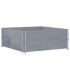 Jardinera de madera maciza de pino gris 100x100