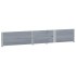 Jardinera de madera maciza de pino gris 150x100