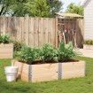 Jardinera de madera maciza de pino 150x100 cm