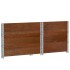 Jardinera de madera maciza de pino marrón 80x60