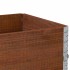 Jardinera de madera maciza de pino marrón 80x60